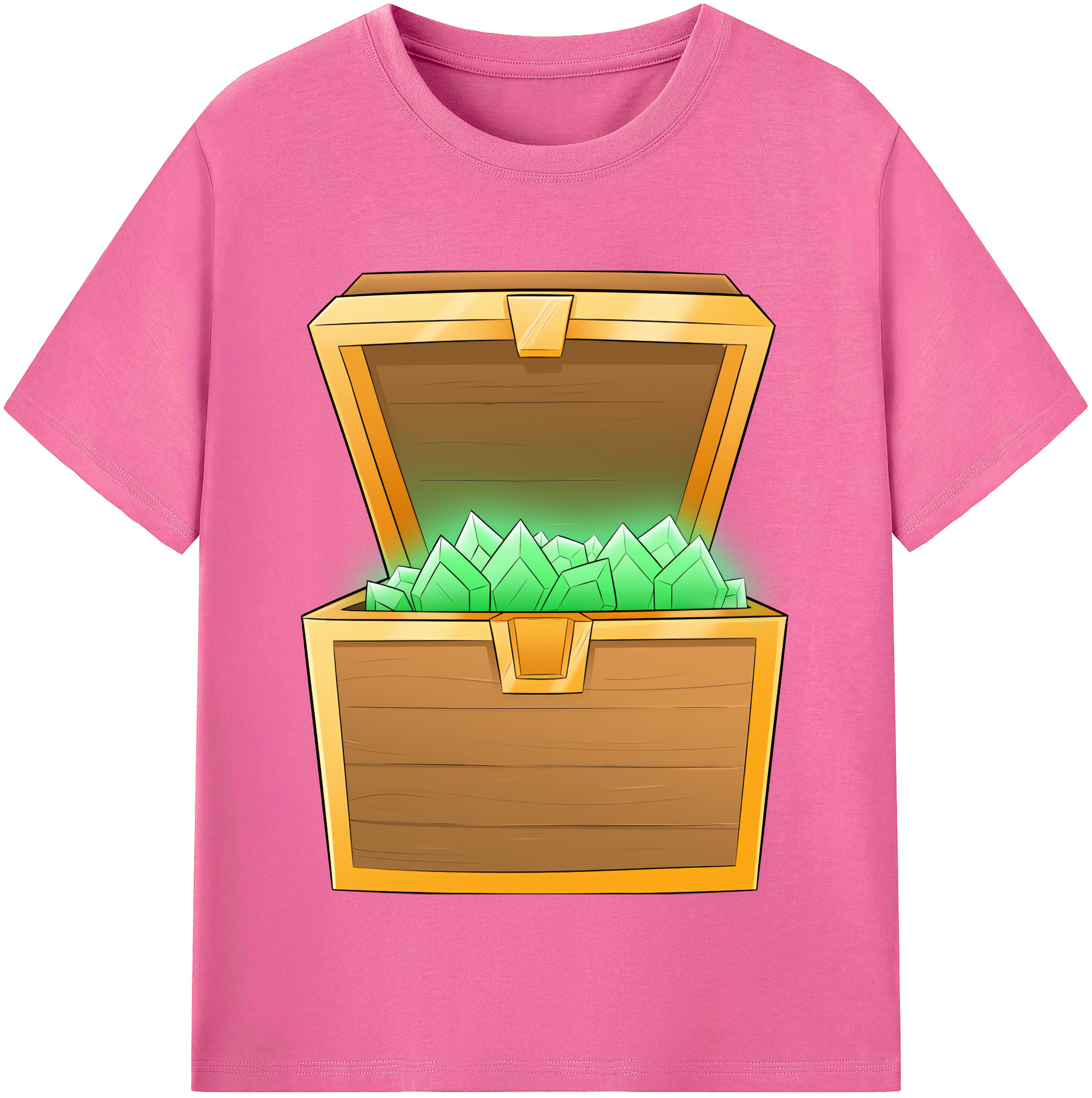 （画像用） マインクラフト ブロックの世界 Minecraft MC Block world レディースカジュアルプリントTシャツ（綿100％）